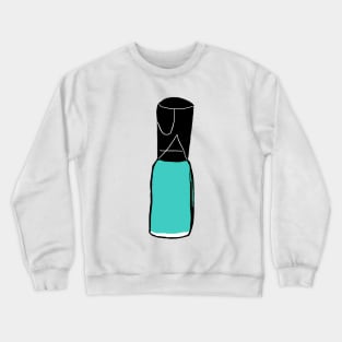 Aqua Nail Polish Crewneck Sweatshirt